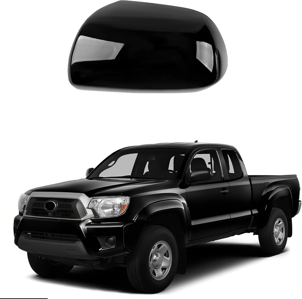 2011-15 Tacoma Driver Side Mirror Cover Black–Compatible Replacement