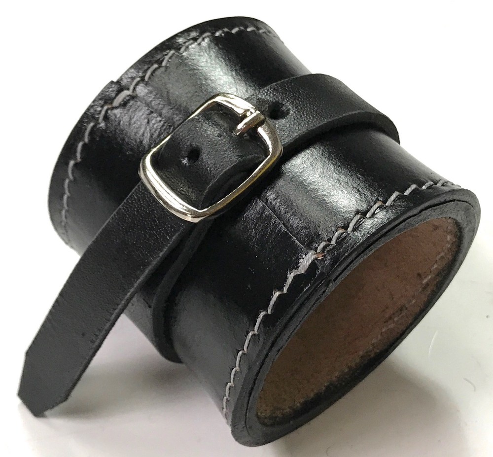 CIVIL WAR US CSA CARBINE RIFLE SOCKET- BLACK LEATHER