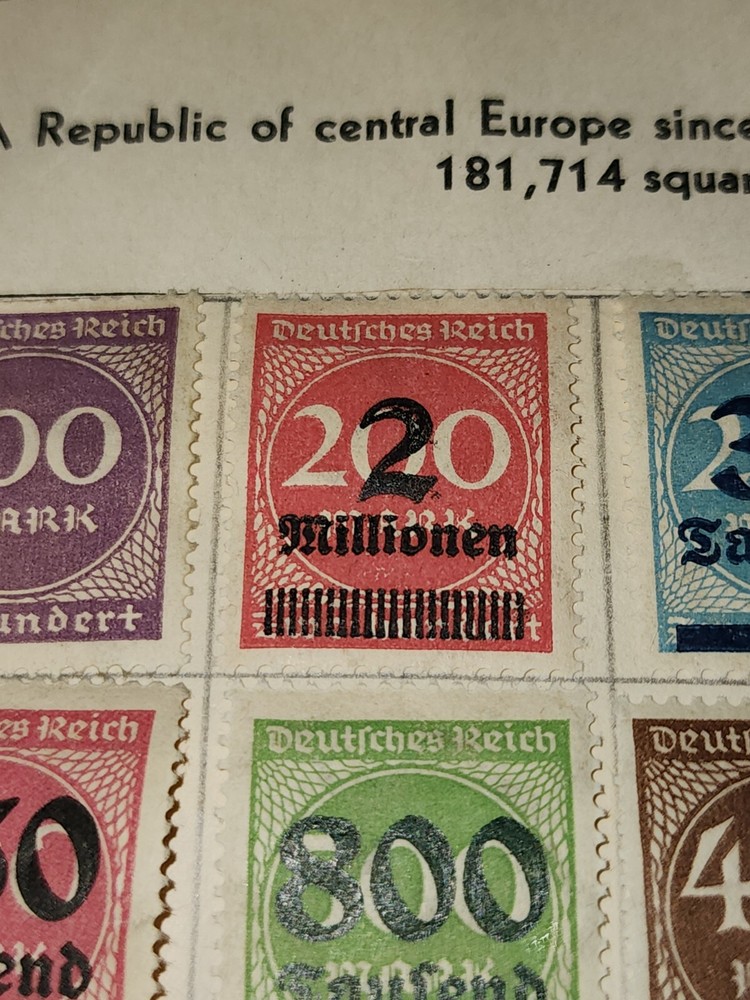 Foreign Germany 2 Millionen Stamp Used - #H246