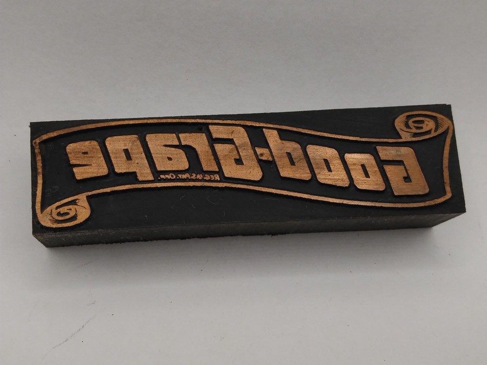 Printing Letterpress Printers Block Good Grape