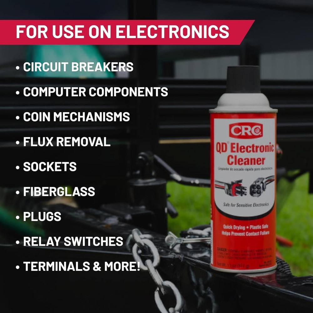 CRC 05101 QD Electronic Cleaner 4.5 oz, Quick Drying - Plastic Safe