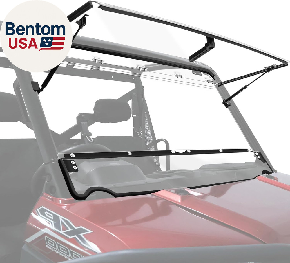 Ranger XP 1000 Flip Windshield, Ranger Front Full Windshield Compatible with Pol