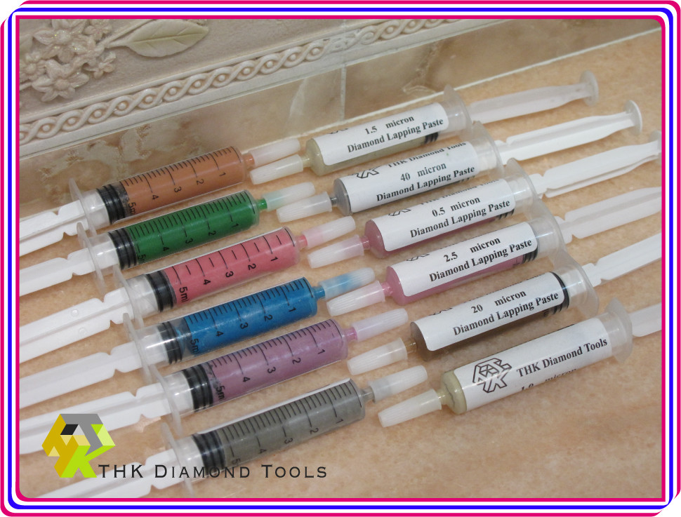13 tubes THK Diamond 5 grams lapping paste compound 20 felt rotary bobs MEGA box