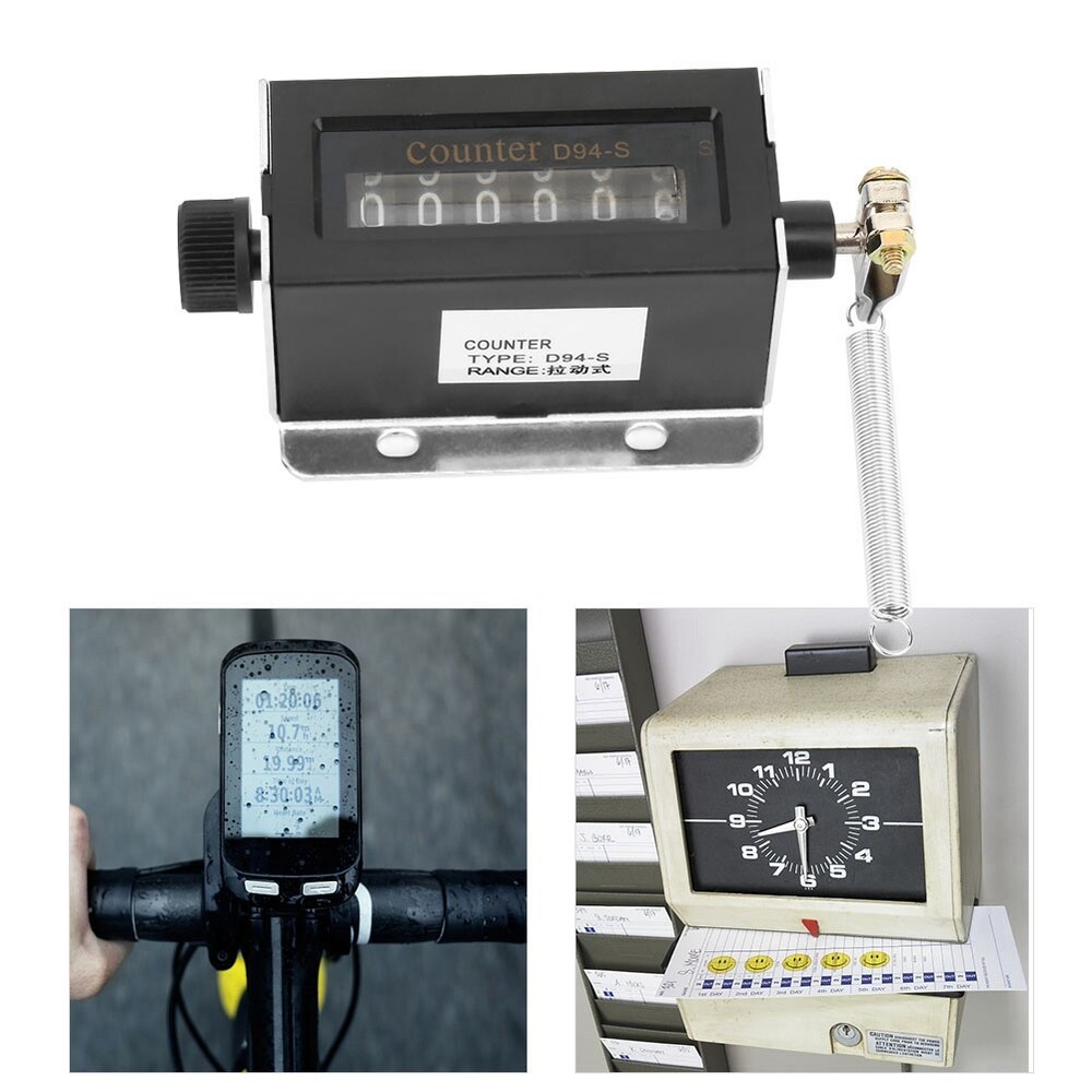 D94-S 6 Digit Resettable Mechanical High Quality Pulling Type Counter 0-999999