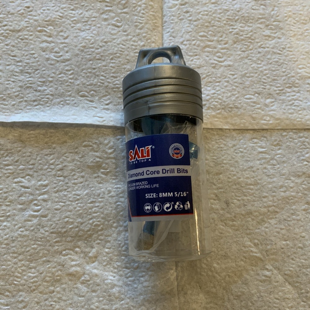 SALI Diamond Core Drill Bits 2pcs (8mm) 5/16"