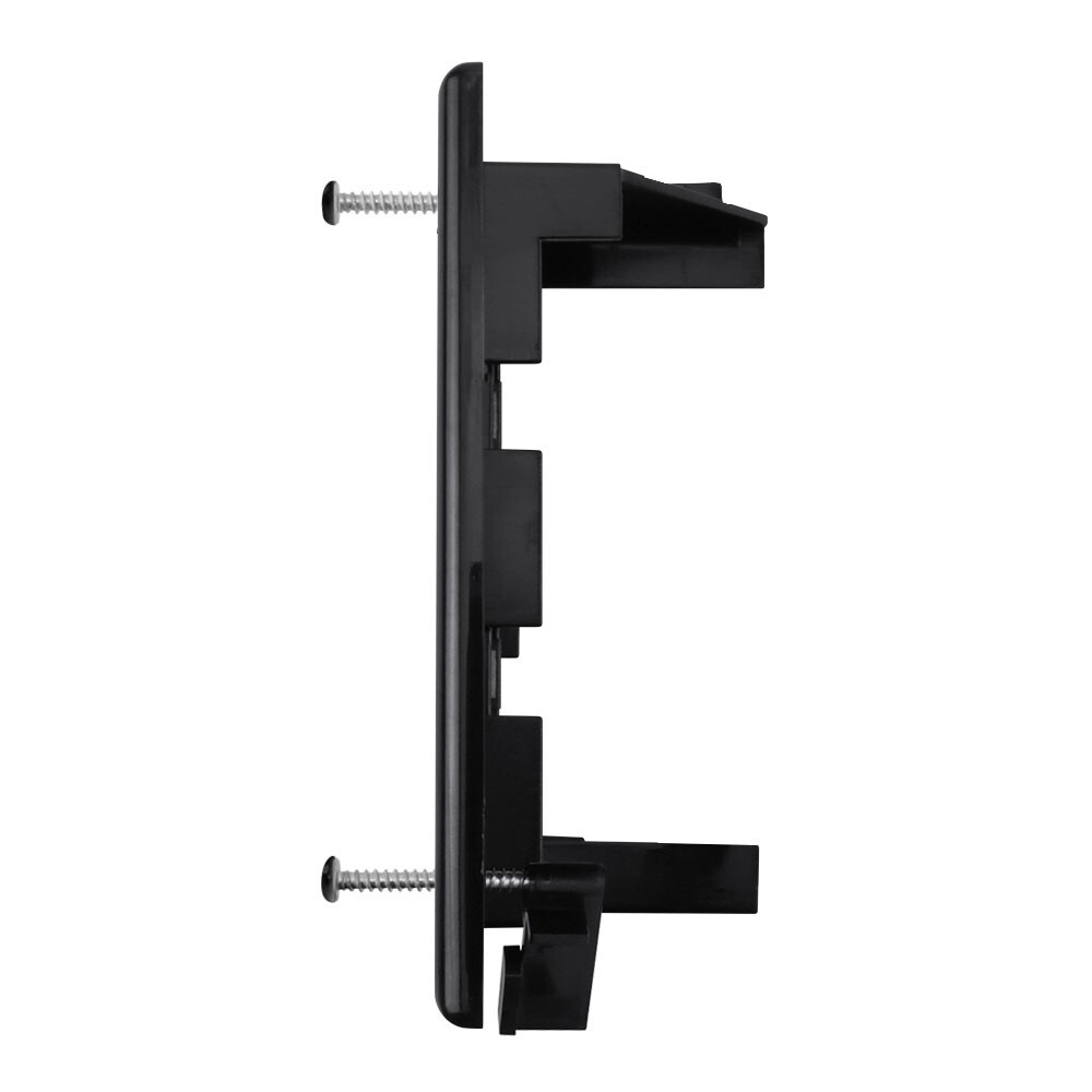 Construct Pro Cable Management Brush Plate (Dog-Ear Installation Tabs, Black)