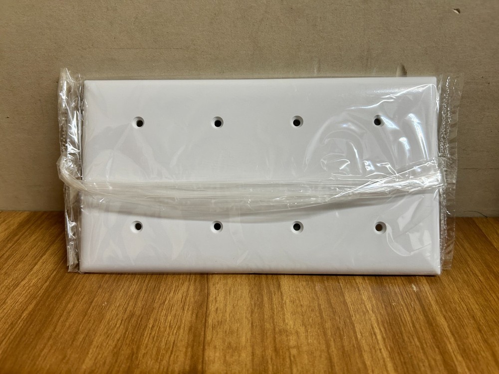 Legrand SP44-W Plastic Wall Plate Smooth 10 Pack