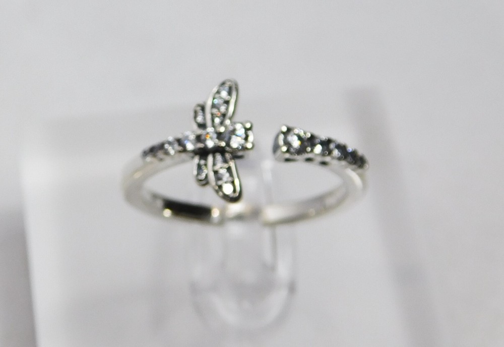 Authentic Pandora Ring, Sparkling Dragonfly, #198806C01