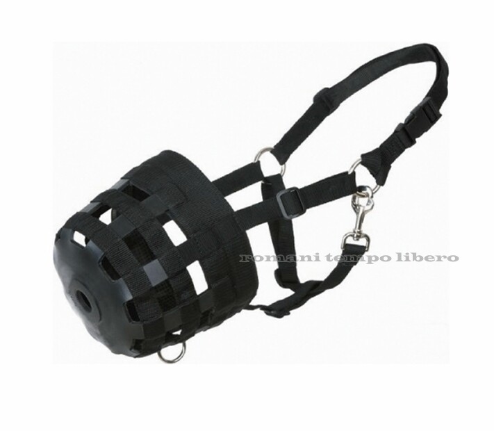 Nylon and rubber horse muzzle - muzzle for horses