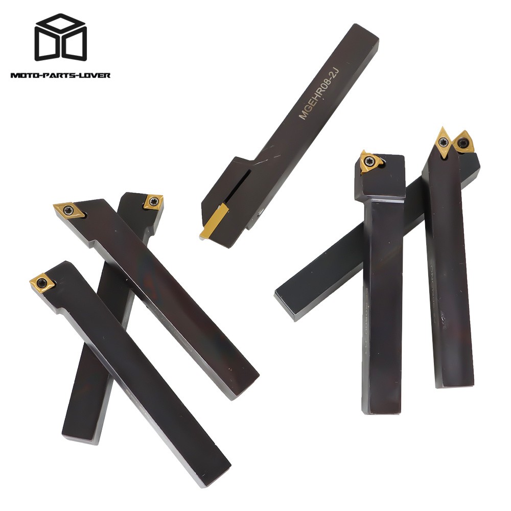 7Pcs Carbide Indexable Turning Tool 1/2" Lathe Tool Bit Thread Insert+Holder Kit