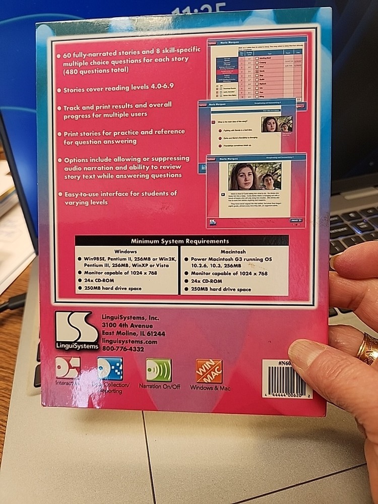 2 Linguisystems READING COMPREHENSION Speech Language Therapy CD-ROM