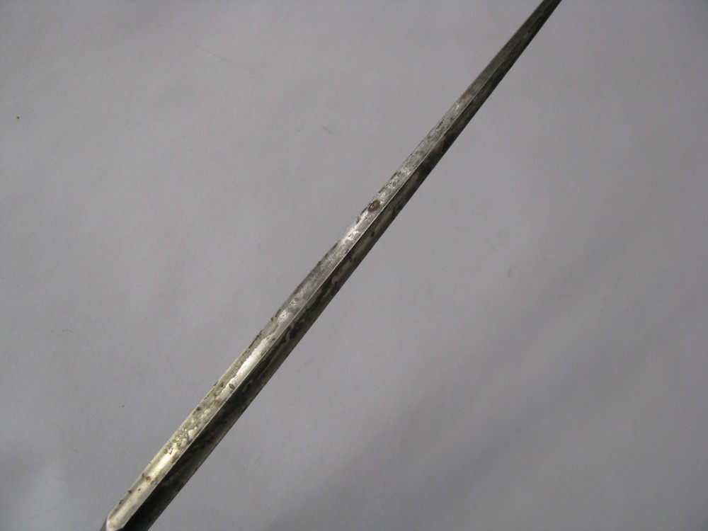 1847 Rogers Bros Ancestral Pattern Carving Knife Sharper Silver Plate Handle Lg