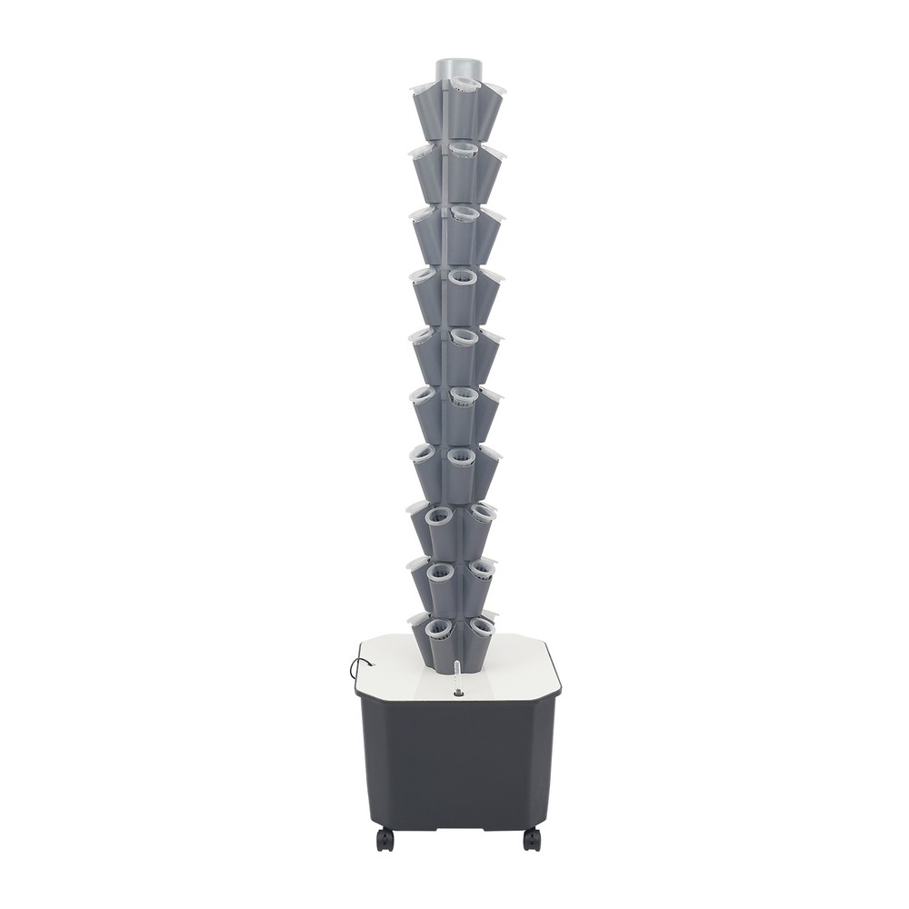 Food Grade PP Hydroponic System 50 Holes Space Saving Vertical Growing Tower