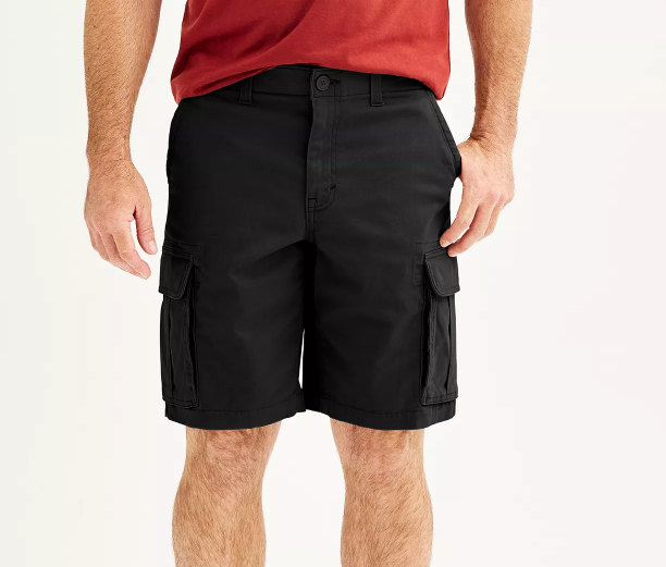 SONOMA Mens (10” Ins) Flexwear Everyday CARGO SHORTS Szs 28-42 (Many Colors) NWT