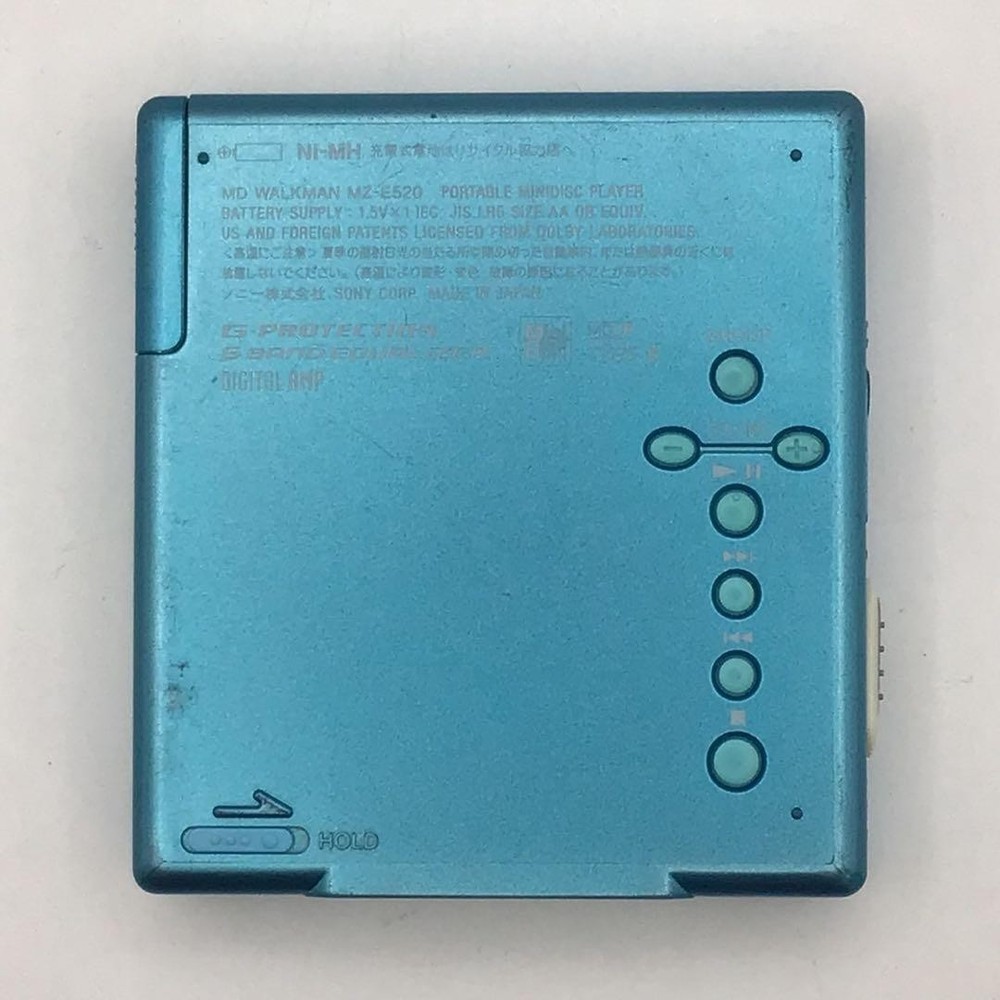 Operation Item Sony Md Walkman Mz-E520 Blue Player