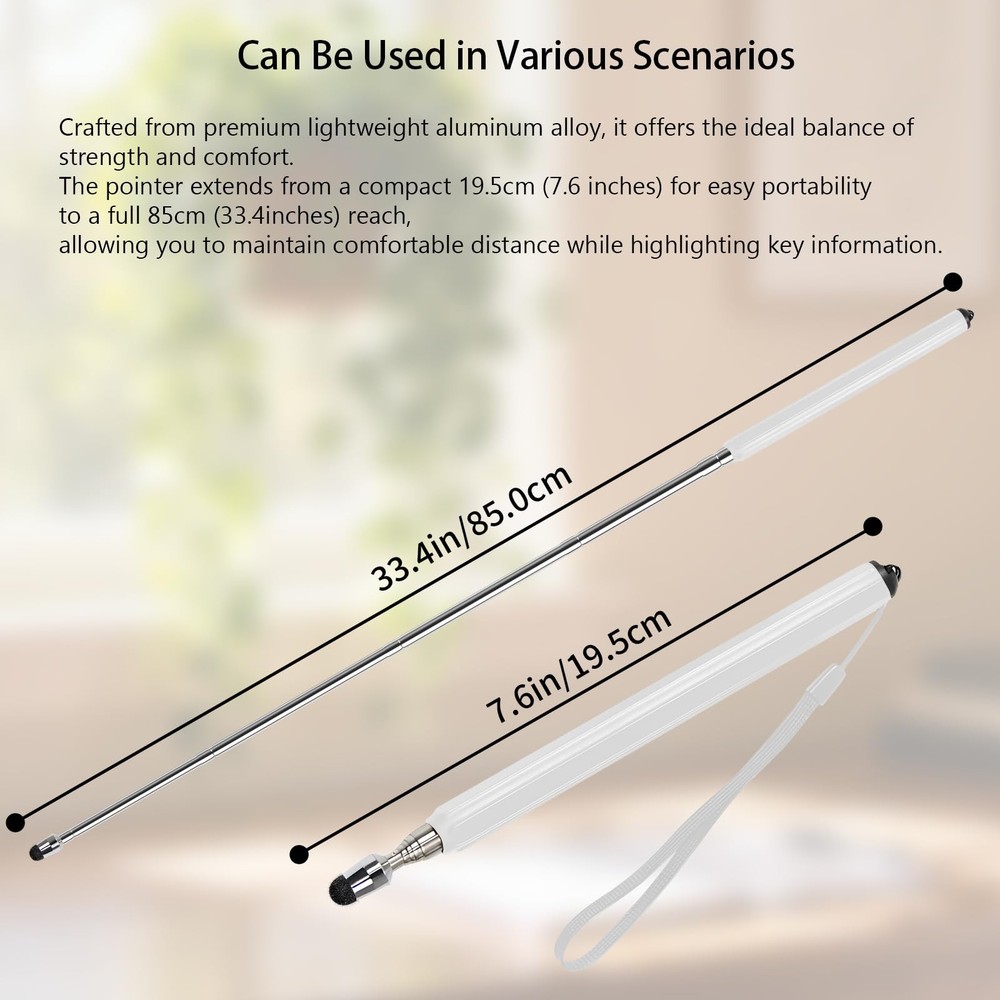 Universal Telescopic Stylus Pen for Touch Screens, Retractable Pointer Stick ...