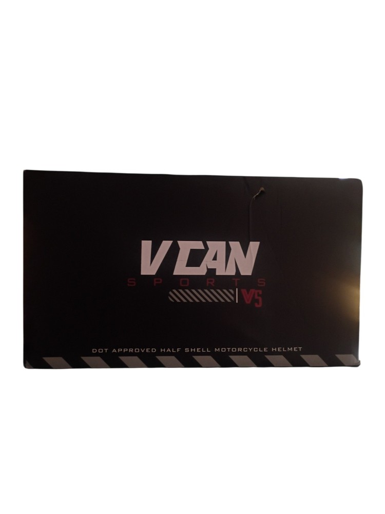 VCAN Cruiser Solid Half Face Motorcycle Helmet