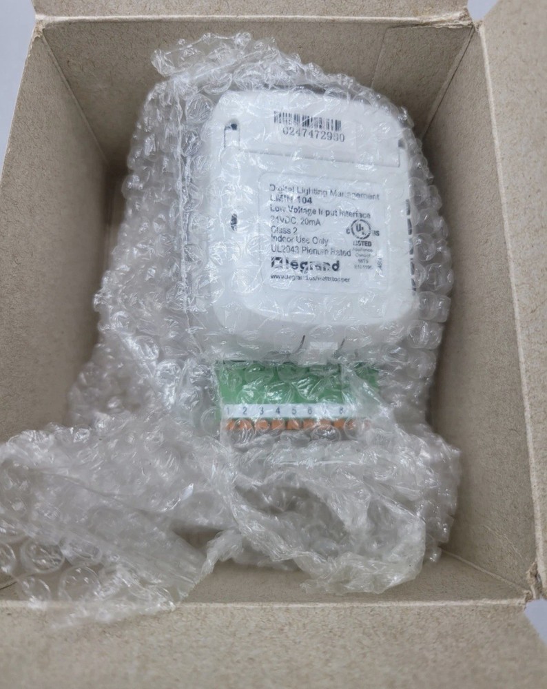 New Legrand WattStopper LMIN-104 Low Voltage Input Interface 24VDC White