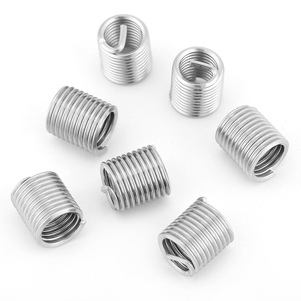 100pcs Stainless Steel SS304 Coiled Wire Helical Screw Thread Inserts