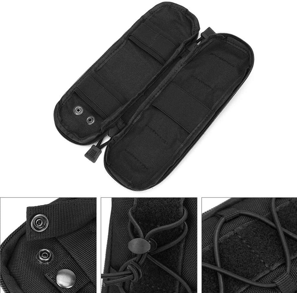 Tactical Molle Knife Sheath Bag Military Flashlight Holster Utility Tool Pouch