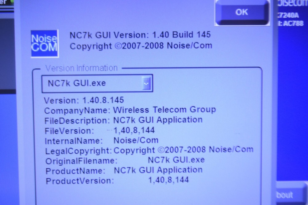 Noisecom UFX7240A /U7opt03 Programmable Noise Generator