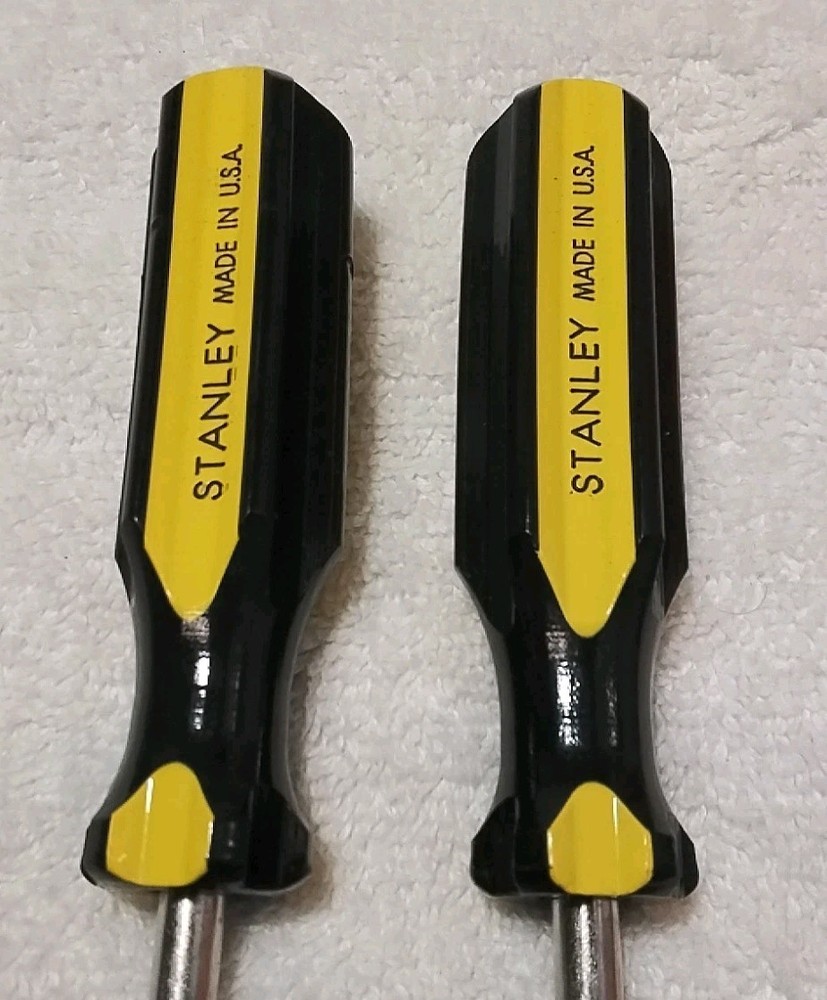 2pc STANLEY SCREWDRIVER HANDLE SET "VINTAGE NEW USA " 🇺🇸