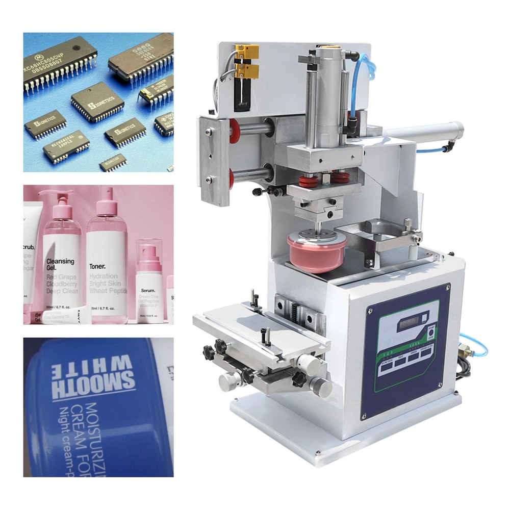 Pneumatic Pad Printing Machine, Cup Stamping Embossing Sealed Ink Press Printer