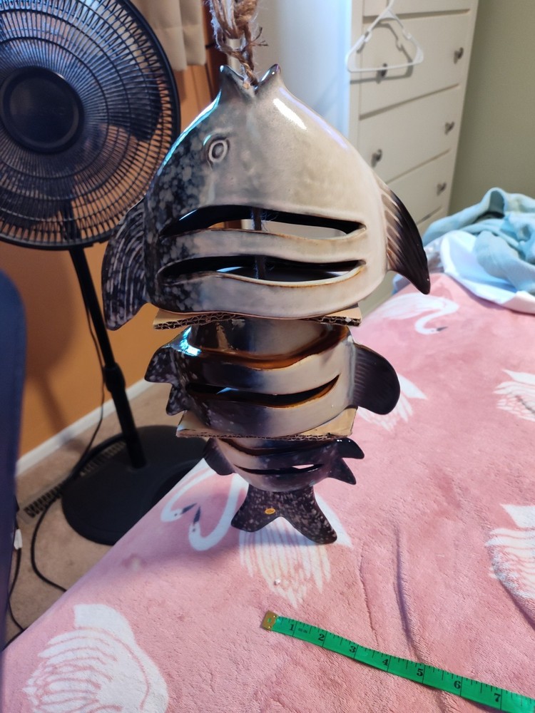 WIND & WEATHER CERAMIC FISH BELL WC7339