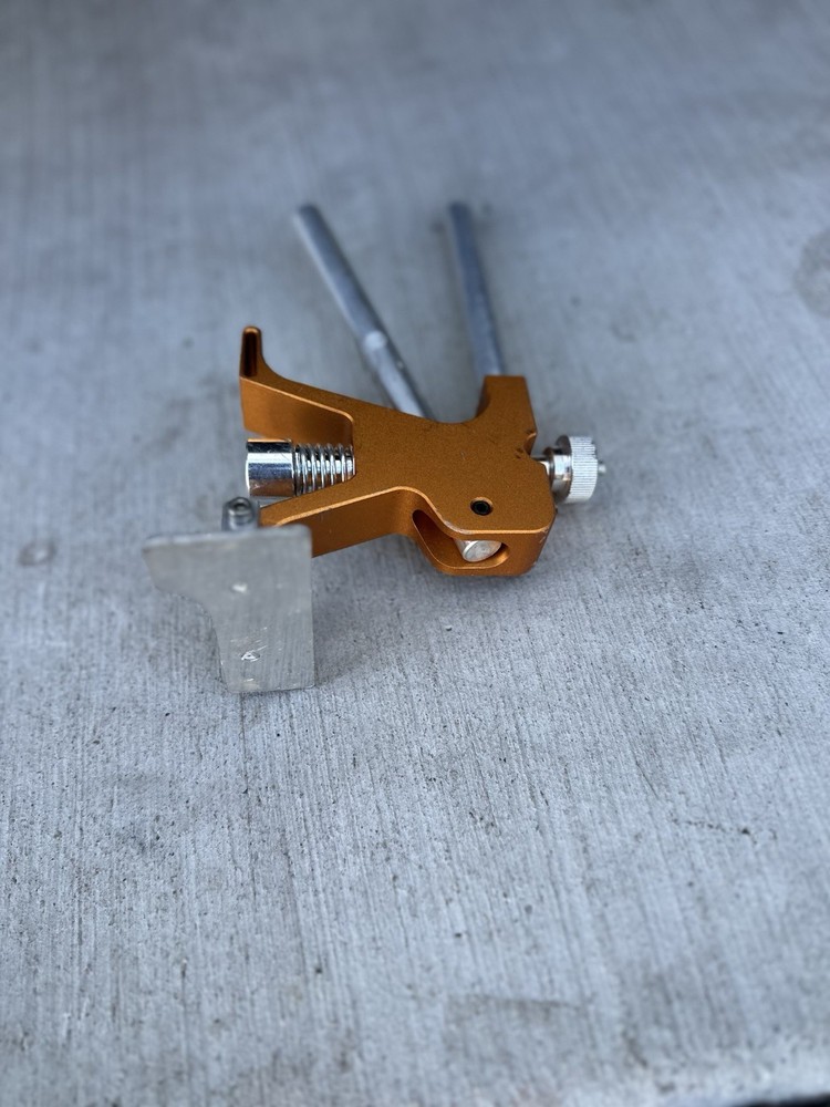 Pistol Grip Setting Tool – Orange Anodized Aluminum, Spring-Loaded Trigger