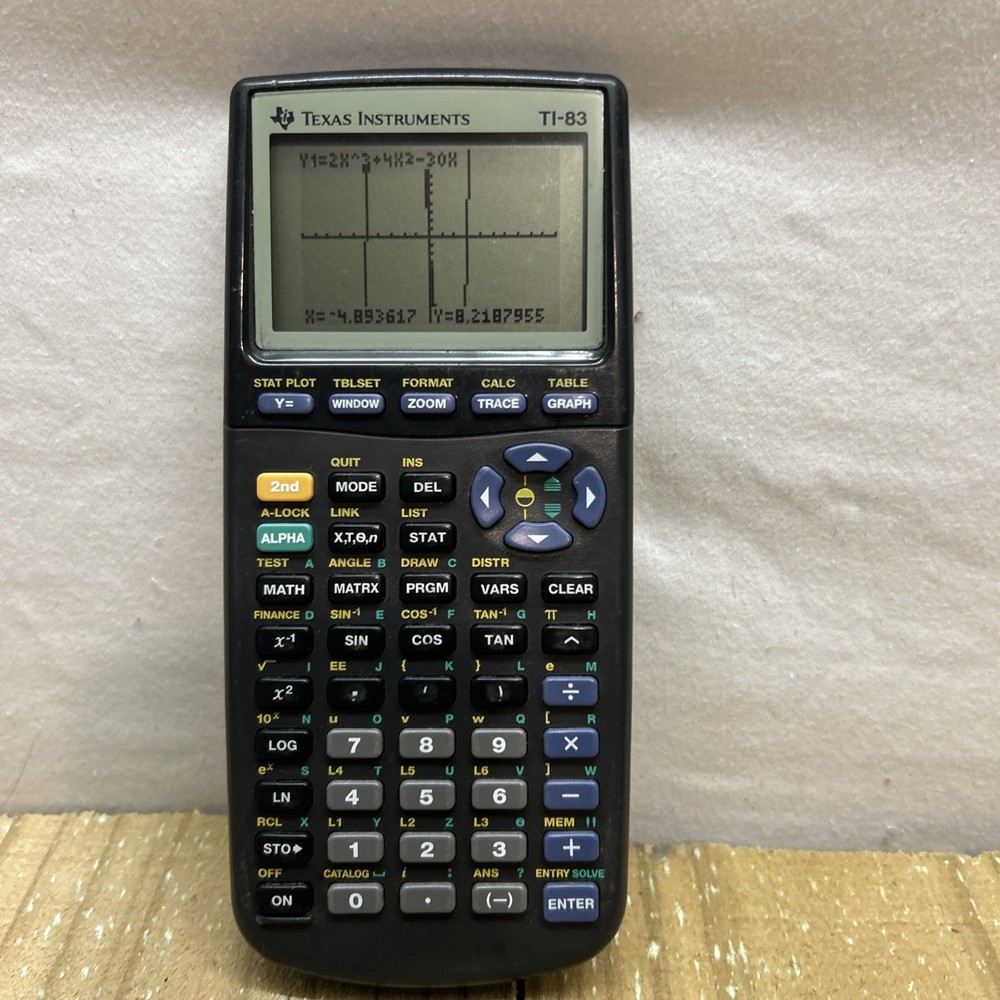 Texas Instruments TI83 Graphing Calculator-WORKS