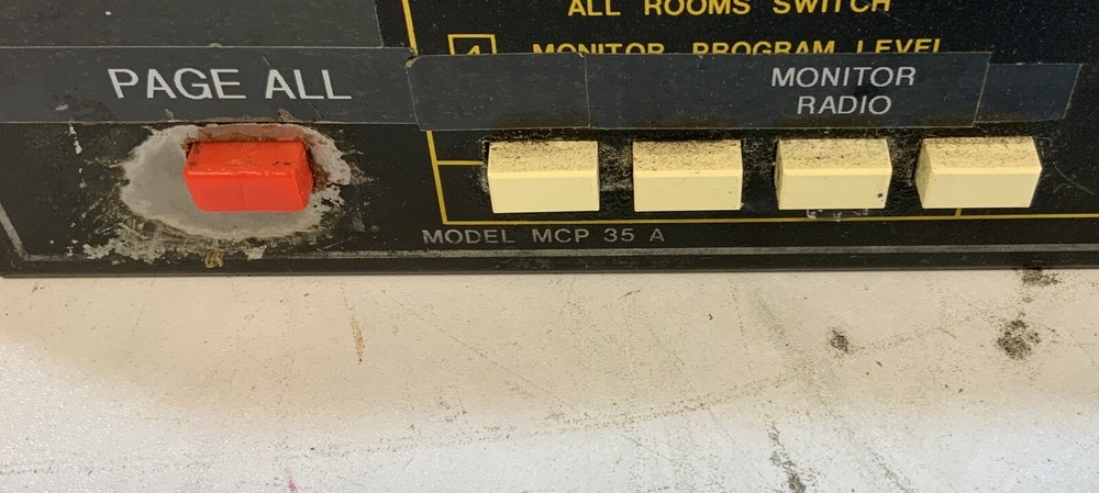 Bogen MCP35A Intercom Master Control Panel 35W-N1A