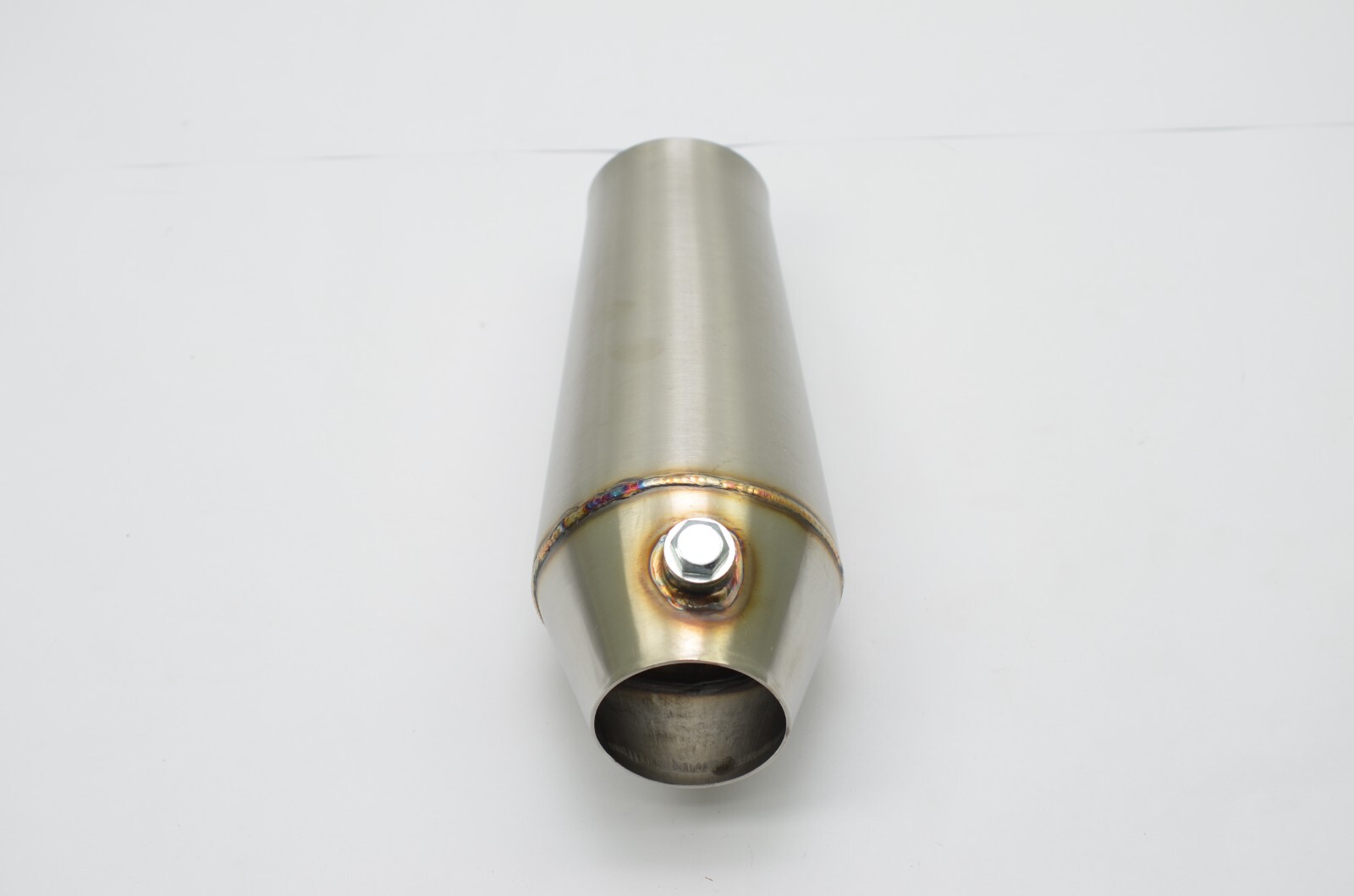 1320 Performance 3 inch megaphone Stainless Reverse Cone collector & o2 bung V1