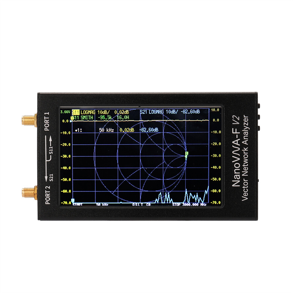 NanoVNA-F V2 Vector Network Analyzer 50kHz-3GHz HF VHF UHF Antenna Analyzer