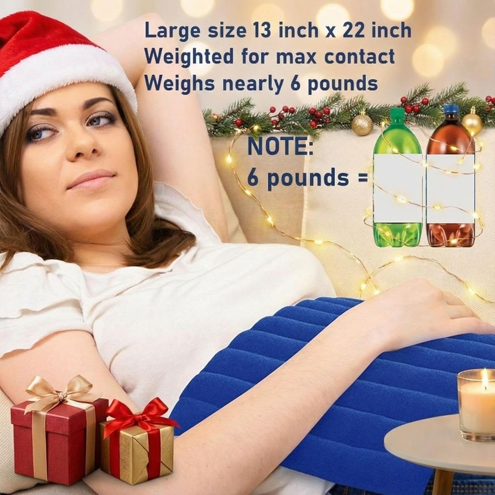 Microwaveable XL Heating Pad with Clay Beads - Extra Large Pain Relief Solution
