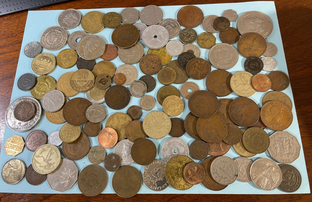 Assorted World Foreign Coins lot Better Coins High Value 072425