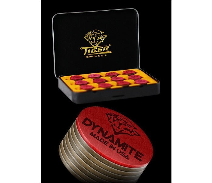 Tiger Dynamite Laminated Pool Cue Tip 14mm Qty 1 Tip