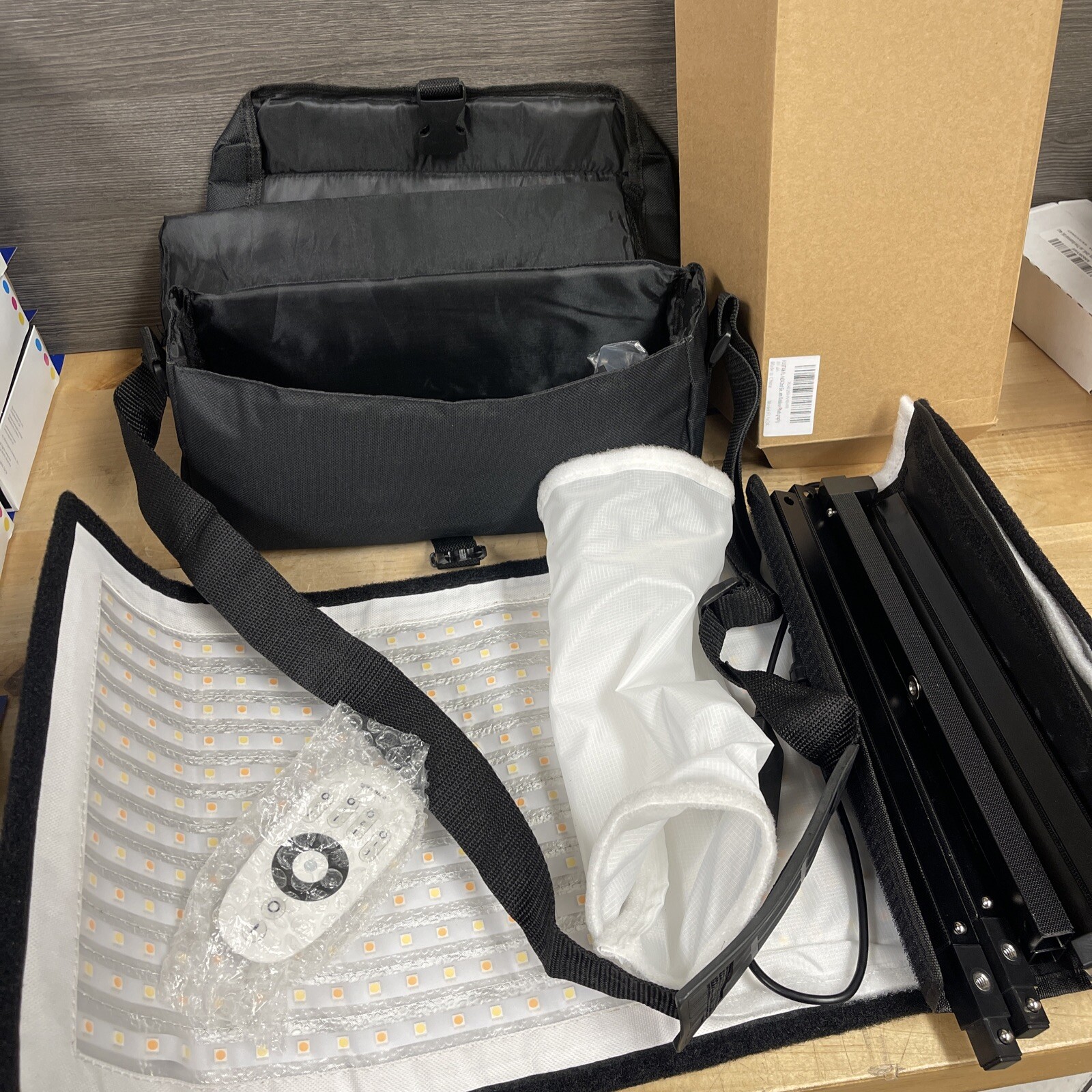 FOSITAN FL-1x2 2nd Gen Portable Rollable 30x60cm Flexible LED Light Panel Mat Re