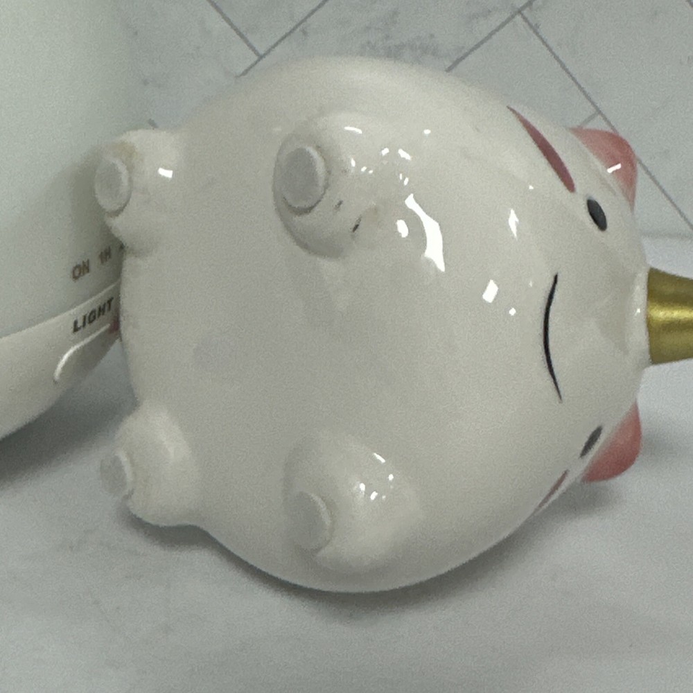 Elodie Unicorn Diffuser aromatherapy Smoko Lights Change Colors & Mini Planter