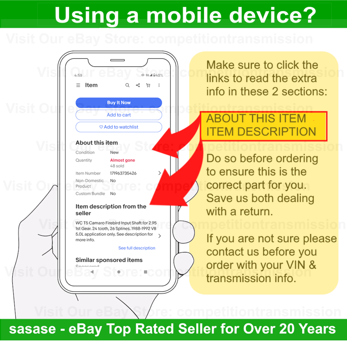 NP208 Input Shaft GM 32 Spline w/ Pocket Bearing TH400 NV4500 NV3500 4L80E 6L80E