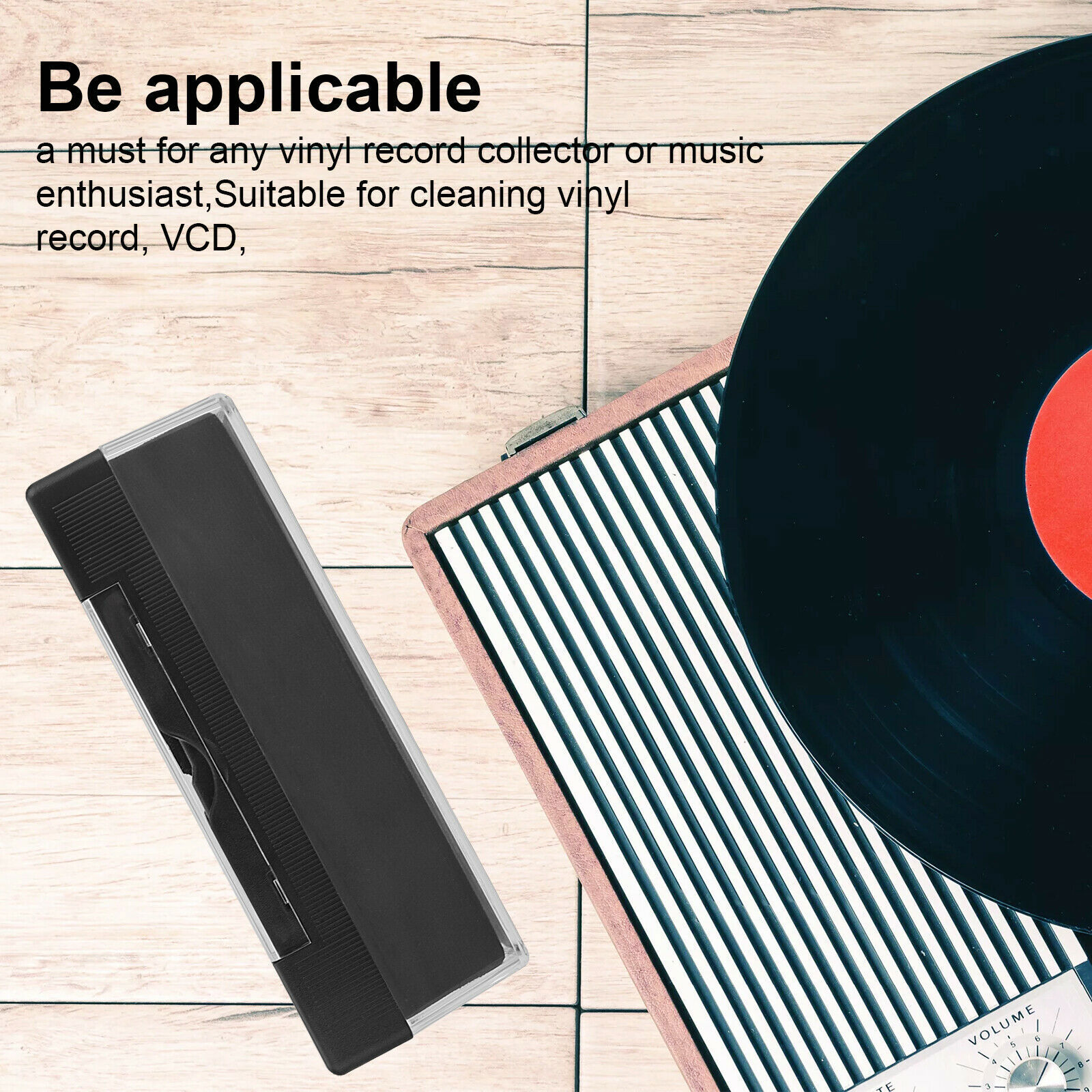 3in1 Vinyl Record Cleaning Brush Set Stylus Velvet Anti-static Cleaner Tool Kit