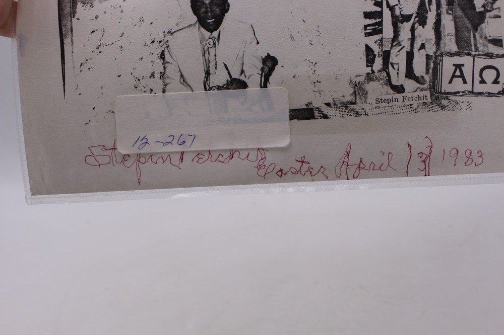 SIGNED STEPIN FETCHIT HEADSHOT APRIL 3 1983