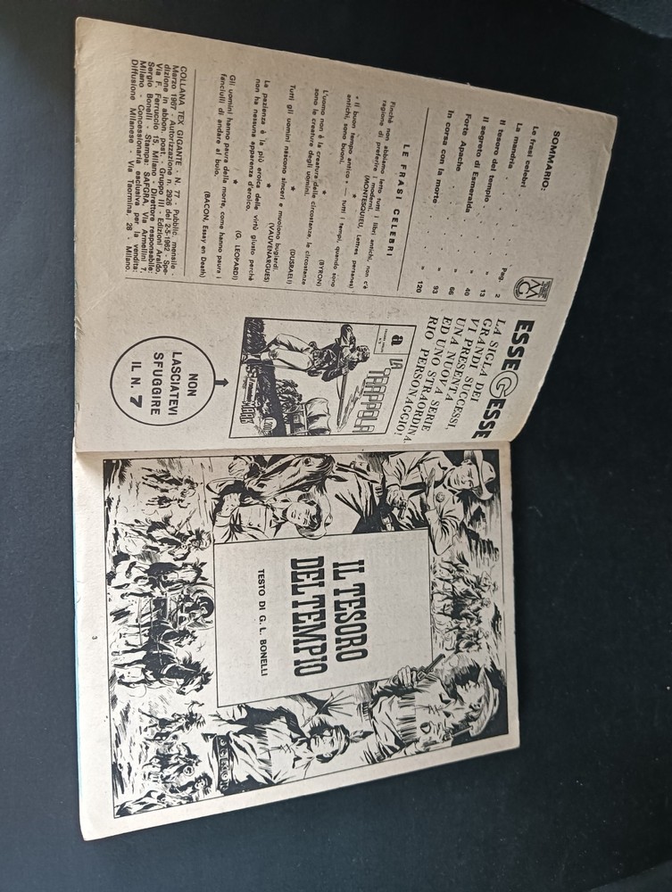TEX comic book first edition no 77 (03 b) lire 200