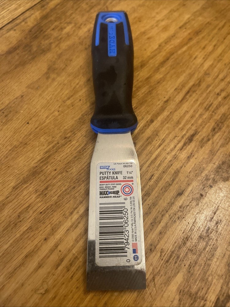 Hyde Tools Putty Knife 1.25” Hammer Head Model 06250