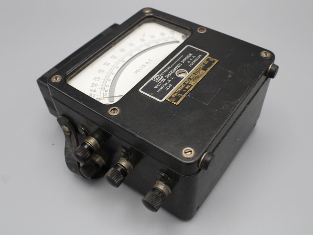 Vintage Weston Instruments Daystrom Voltmeter Zero Corrector - Untested - As-Is