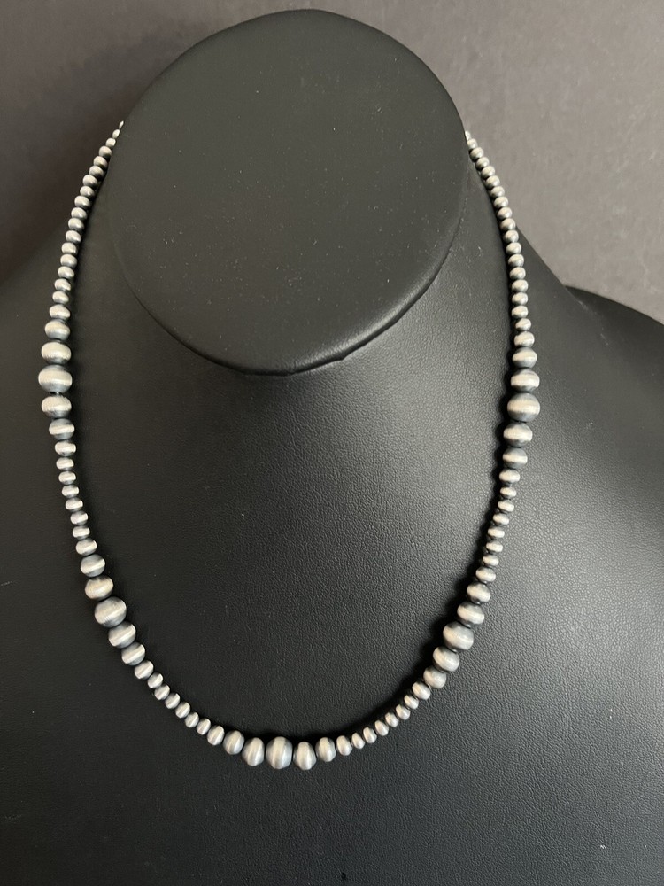 Sterling silver multi graduated 20 Inch