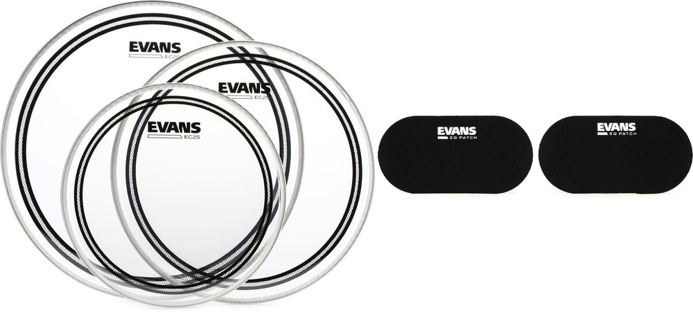 Evans ETP-EC2SCLR-F + Evans EQPB2 Value Bundle