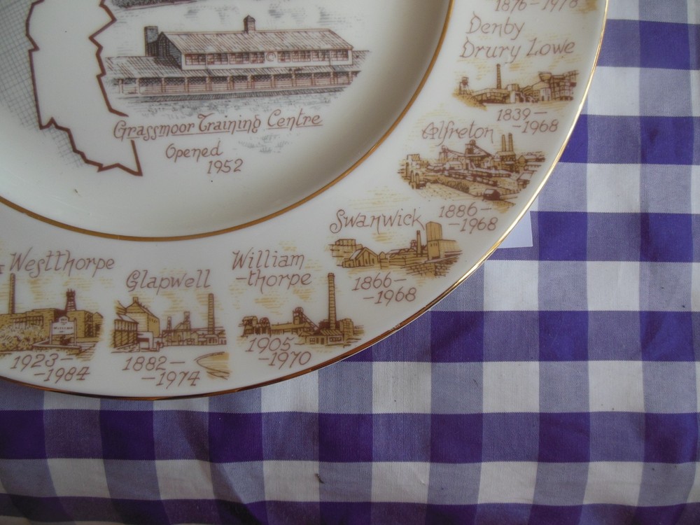 North Derbyshire Area Coal Mining Commemorative Plate