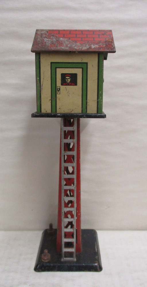Vintage Marx #413 O Scale Lighted Switchman Yard Tower for Model Train Set