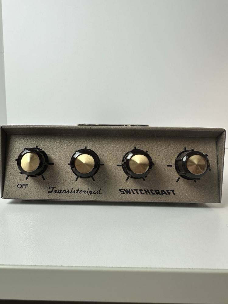 Switchcraft Transistorized Mixer Model 301TR With Box, Untested