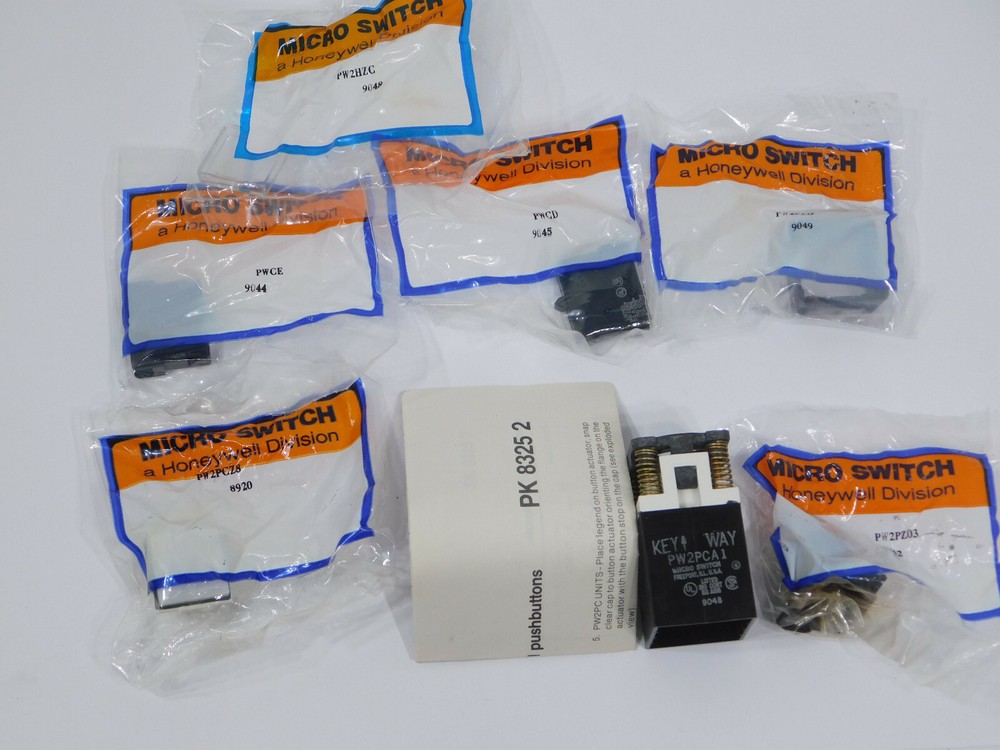 Honeywell Microswitch Kit IPW2PCD8DE White Pushbutton Switch PW2PCA1